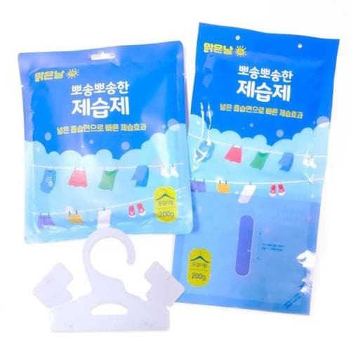 맑은날 뽀송뽀송한 제습제 옷걸이형 습기제거제 200g X ( 5매입 )