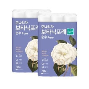 모나리자 두루마리휴지 보타닉포레 3겹 27M 60롤 총60롤 천연펄프 화