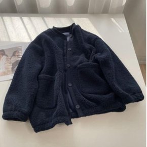 여자 박시핏 U넥 데일리 덤블 포근한 자켓