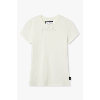 필립플레인 스트라스 로고 숏 슬리브 티셔츠 8625301605000