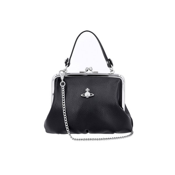 4B010007W S000D N403 비건 바이오그린 그레인 프레임 펄스 체인 토트백