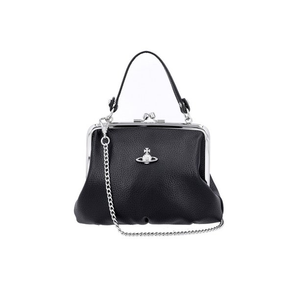 4B010007W S000D N403 비건 바이오그린 그레인 프레임 펄스 체인 토트백