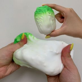 쌈쌈배추볼 크런치 크래싱 ASMR 말랑이 피젯토이 촉감_P432768738