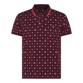 2H01000UJ00AVO201 BURGUNDY BURGUNDY COTTON ORB POLO SHIRT