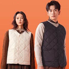  간절기부터 겨울까지 입는 초경량 패딩조끼 L-3XL 남여 공용 퀼팅 누빔 양모 조끼