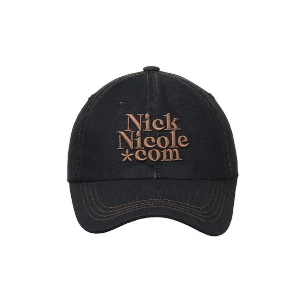 NN DOTCOM SIGNATURE BALL CAP_DENIM BLACK BROWN