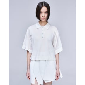 [파주점] [송지오우먼]송지오 오리엔탈 돌먼 카라 니트 아이보리 WH3KT310IV