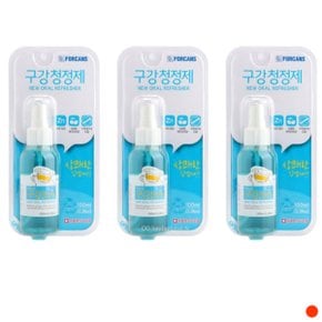 포켄스 강아지 고양이 구강청정제 용품 100ml X3