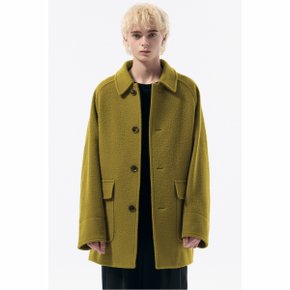 Mustard Casentino Wool Short Coat_CWCAW24701MUX