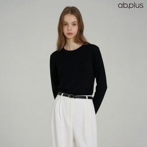 [ab.plus/신상] 라운드 롱슬리브 티셔츠 (LSA5MK42A)