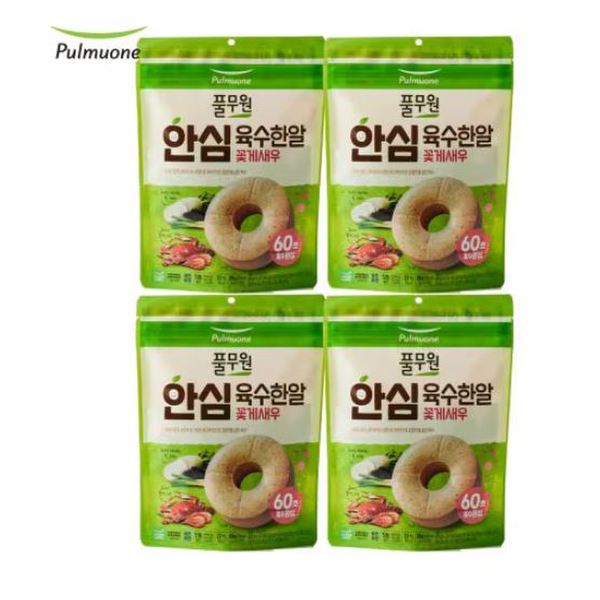 자연한알육수 꽃게새우 (4gX22개입)X 4개