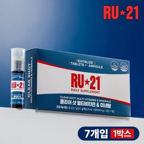 RU21 클리어 샷 멀티비타민+미네랄 7개입 x 1박스