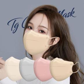 티지/퓨어핏 컬러 일회용 마스크 대형 2D 새부리형 14가지 다양한컬러 10매 (S10463503)