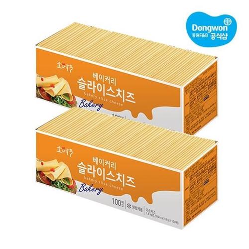 [동원] 소와나무 베이커리 슬라이스치즈 1.8kg x 2개(1)