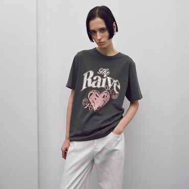 레이브 Drawing Heart Graphic T-shirts VW4AE101_3color