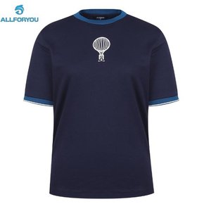 [[여성] ]One point short sleeve t-shirt-NAVY