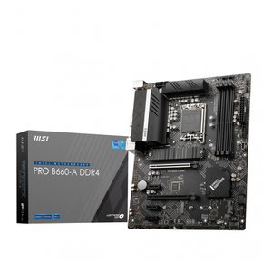 MSI PRO B660-A DDR4 메인보드 ATX [Intel B660 칩셋 탑재] 12세대 CPU(LGA1700) 대응 MB5681