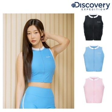 디스커버리 24SS 여성 슬리브리스 돌핀 셋업 워터탑 DWSW98043