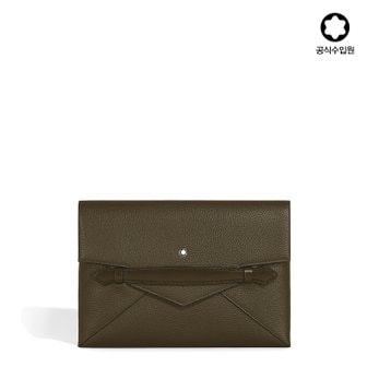 몽블랑 [공식] 그레인 클러치 도큐먼트 홀더 카키 220214