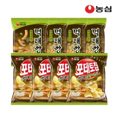 [타임딜]농심 먹태깡 4봉 + 포테토칩 먹태청양마요 4봉