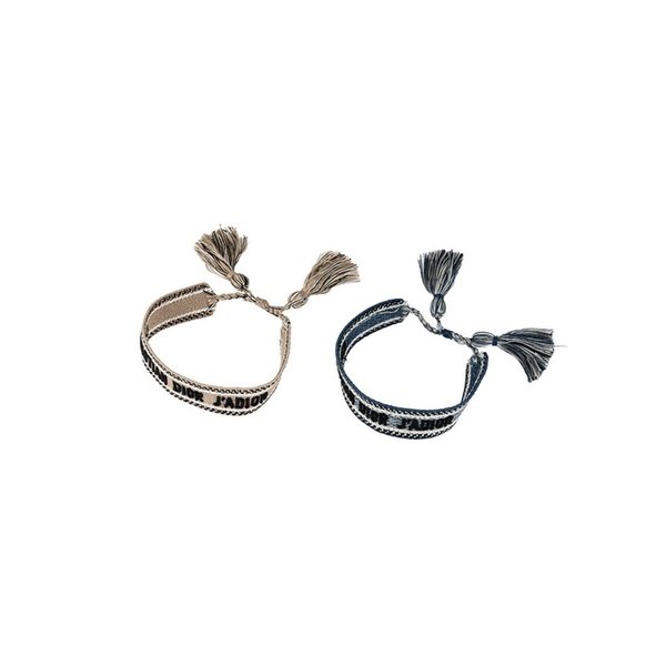 디올 JADIOR 코튼 브레이슬릿 세트 Ecrublue B0961ADRCO-25B