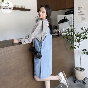 요즘에 데님 멜빵 치마 4color _P320448332