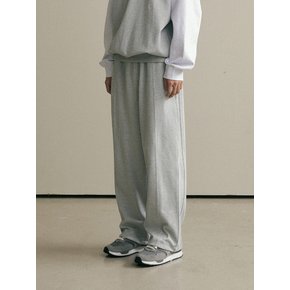 Utility curved sweat pants (gray)