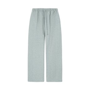 Utility curved sweat pants (gray)