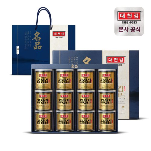 명품 곱창김 캔김 선물세트 30g × 12캔