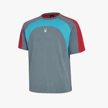스파이더 공용 컬러 블록 티셔츠 SPHMCNRS333UCBL