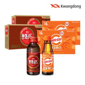 광동 쌍화골드 100ml 20병 + 비타500 제로 100ml 20병 (무료배송)