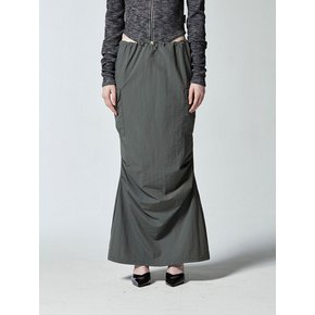 PARACHUTE LOW-RISE CARGO SKIRT - CHARCOAL