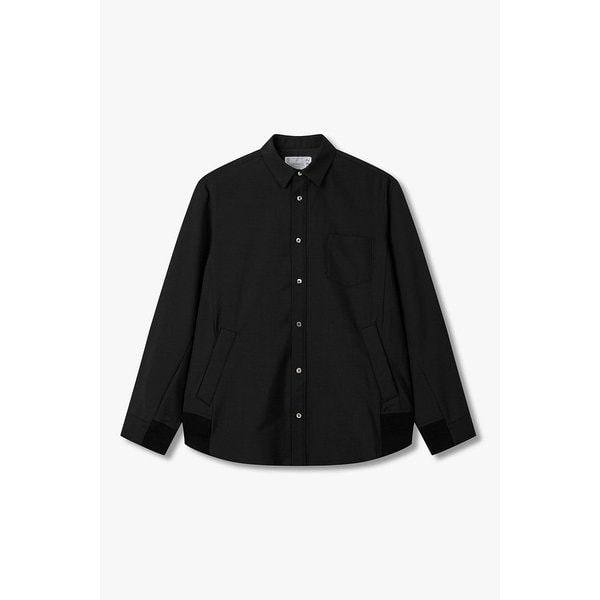 남성 립 니트 트림 슈팅 셔츠 6425341500000