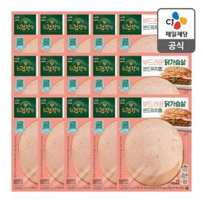 [본사배송]더건강한 닭가슴살 샌드위치햄 90G x 15