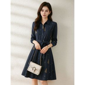 슈미드 카라넥 패턴 스트랩 원피스_P405713178