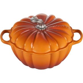 일본 르쿠르제 후라이팬0108 Le Creuset Cast Enamel Pot Signature Cocotte Pumpkin 9.4 inches