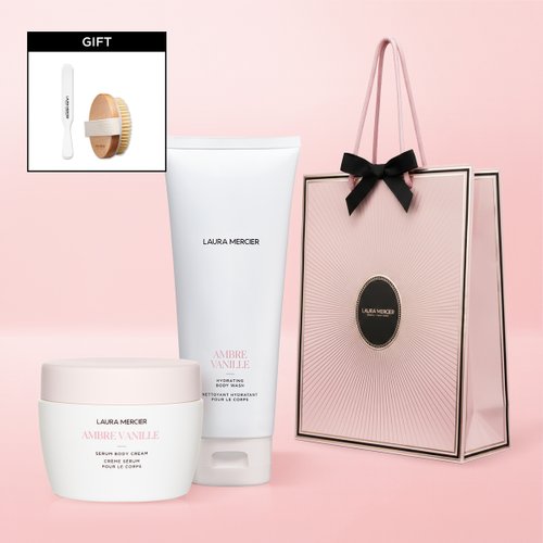 [10월선물포장] 세럼 바디 크림 200ml + 바디워시 200ml (+ 스패출러 + 바디 브러쉬 증정)