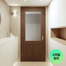 우디 여닫이 중문 외도어형(스타일유리)