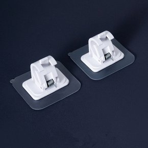 후크 커튼 고정 클립 걸이 무타공 자석 핀 벽고정 고리 압축봉 커튼핀 접착 집게 홀더 벽 2p