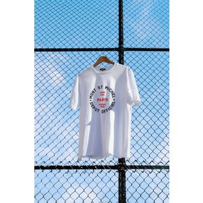 Paris lettering Cotton T-shirts _ White_LPTA0TS84U (남여공용)