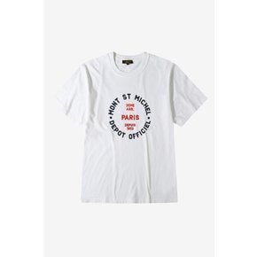 Paris lettering Cotton T-shirts _ White_LPTA0TS84U (남여공용)