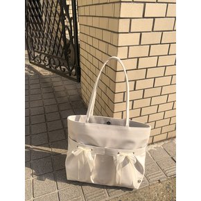 Easy ribbon bag_ivory