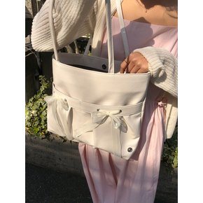 Easy ribbon bag_ivory