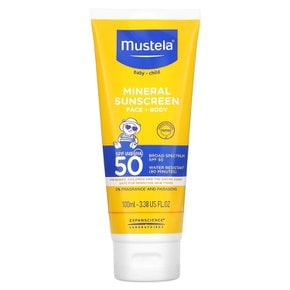 무스텔라 베이비 미네랄 선 크림 페이스 바디 SPF50 100ml