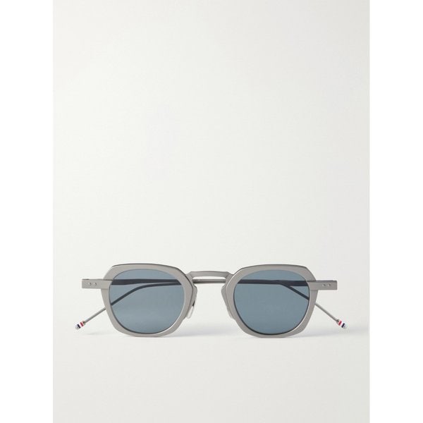 스퀘어 프레임 실버톤 티타늄 선글라스 46376663163121205