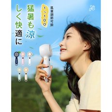 JUUE 1-100 USB USB 타입-C LCD 휴대용 팬 휴대용 팬 휴대용 팬 휴대용 팬 스텝 볼륨 컨트롤