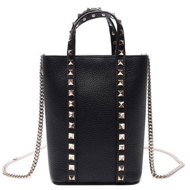 발렌티노 23FW 여성 락스터드 미니 체인 토트숄더백 (3W2P0X90 VSH 0NO 23F)