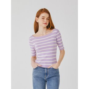 Square-Neck Striped Knitwear_VIOLET (SA4SKN4_49)