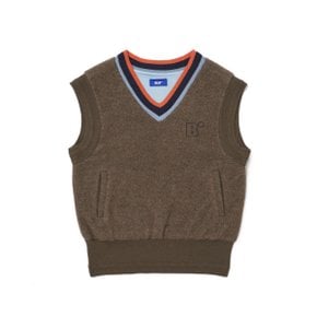 KNIT RIB VEST_BR