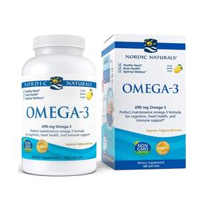 [해외직구]Nordic Naturals Omega-3 노르딕 네츄럴스 오메가3 레몬향 690mg 180소프트겔